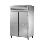 True STG2RPT-2S-2G-HC - Pass-Thru Refrigerator, two-section, (2) solid doors front, (2) glass doors rear